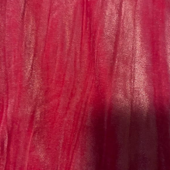 Pink velvet square neck short sleeve empire waist mini dress NWT - Picture 3 of 8